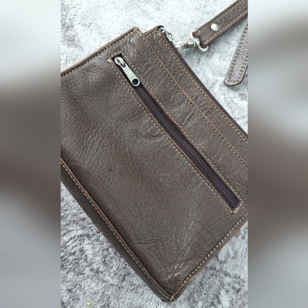 American West Genuine leather Western / Boho crossbody . - Picture 9 of 16